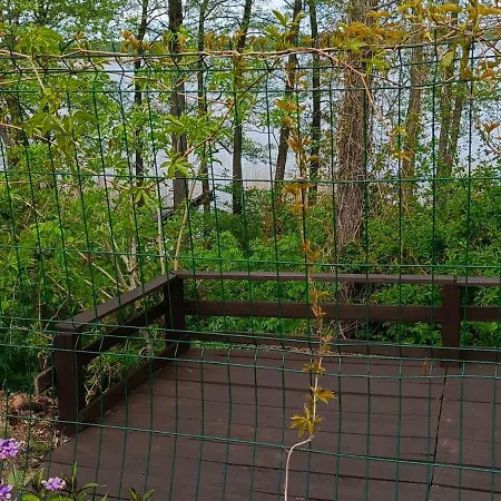 Rustykalny Z Sauna Nad Samym Jeziorem Z Prywatna Kladka Ferienhaus